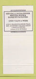 Matchbook Cover - Sheffields Restaurant  30 Strike