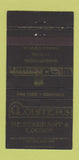 Matchbook Cover - Cloister's Restaurant Hilliard OH 30 Strike