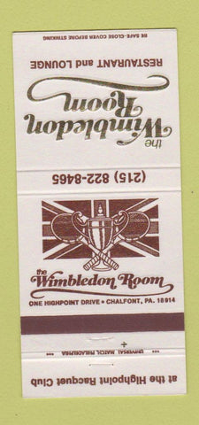 Matchbook Cover - Highpoint Racquet Club Chalfont PA 30 Strike