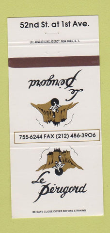 Matchbook Cover - Le Perigord New York City restaurant 30 Strike