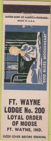 Matchbook Cover - Matchbook Cover Moose Lodge Fort Wayne IN