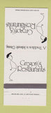 Matchbook Cover - Gregory's Restaurants Downey Anaheim CA Phoenix 30 Strike