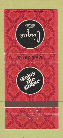 Matchbook Cover - Cirque Dinner Theatre 30 Strike