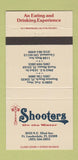 Matchbook Cover - Shooters Fort Lauerdale Boynton Beach Miami FL 30 Strike