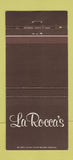 Matchbook Cover - La Rocca's Restaurant Italian 30 Strike