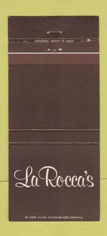Matchbook Cover - La Rocca's Restaurant Italian 30 Strike