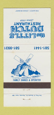 Matchbook Cover - Little Dutch Restaurant  30 Strike