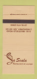 Matchbook Cover - La Scala Restaurant Lyndhurst OH 30 Strike