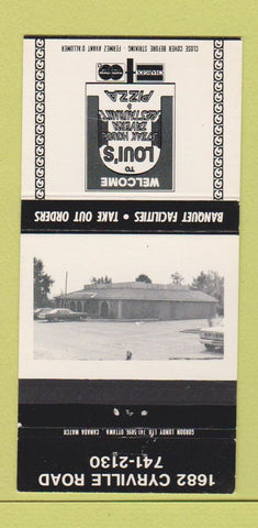 Matchbook Cover - Loui's Steak House Pizza 30 Strike