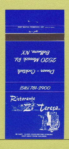 Matchbook Cover - Ristorante Zi Teresa Bellmore NY 30 Strike