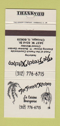 Matchbook Cover - The French Kitchen Chicago IL 30 Strike