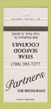 Matchbook Cover - Partners Restaurant Oak Park IL 30 Strike