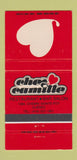 Matchbook Cover - Chez Camille Restaurant Sainte Foy QC 30 Strike