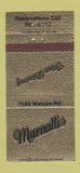 Matchbook Cover - Marnatti's Restaurant  30 Strike