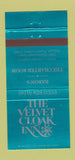 Matchbook Cover - Velvet Cloak Inn Baron's Raleigh NC 30 Strike