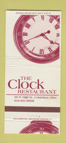 Matchbook Cover - Clock Restaurant Columbus OH 30 Strike