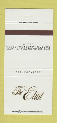 Matchbook Cover - The Eliot Boston MA 30 Strike