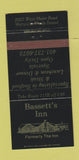 Matchbook Cover - Bassett's Inn Warwick RI 30 Strike