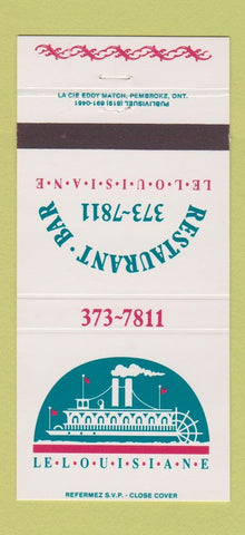 Matchbook Cover - Le Louisiane Restaurant  30 Strike