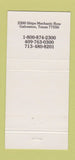 Matchbook Cover - Tremont House Galveston TX 30 Strike