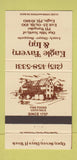 Matchbook Cover - Eagle Tavern Inn Eagle PA 30 Strike