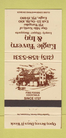 Matchbook Cover - Eagle Tavern Inn Eagle PA 30 Strike