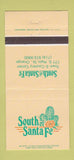 Matchbook Cover - South of Santa Fe Orange CA? 30 Strike