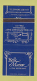 Matchbook Cover - Belle Maison Restaurant Mississauga ON 30 Strike