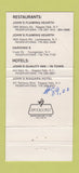 Matchbook Cover - John's Flaming Hearth Niagara Falls NY WEAR 30 Strike