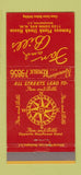 Matchbook Cover - Fan and Bill's Plank Steak House Washington DC 30 Strike