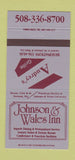 Matchbook Cover - Johnson and Wales Inn Seekonk MA 30 Strike