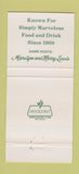 Matchbook Cover - Hamburger Hamlet Restaurants 30 Strike