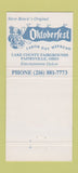 Matchbook Cover - Hofbrau Haus Cleveland OH 30 Strike