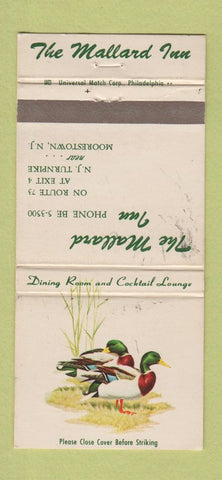 Matchbook Cover - The Mallard Inn Moorestown NJ WEAR 30 Strike