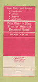 Matchbook Cover - The Mallard Inn Moorestown NJ WEAR 30 Strike
