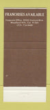 Matchbook Cover - Pizzeria Numero Uno Pizza Woodland Hills CA 30 Strike