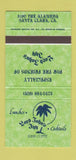 Matchbook Cover - Lord John's Inn Santa Clara CA 30 Strike