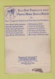 Matchbook Cover - DH Jones Bulldog Electric New York City WORN 40 Strike