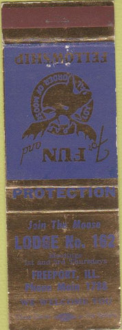 Matchbook Cover - Matchbook Cover Moose Lodge Freeport IL