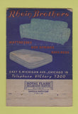 Matchbook Cover - Rhein Brothers Bedding Mattress Chicago IL WORN 40 Strike
