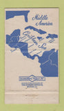 Matchbook Cover - Great White Fleet United Fruit Company WORN 36 Strike