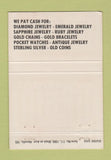 Matchbook Cover - Jason Lord Diamond Broker Boca Raton FL WEAR 40 Strike