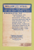 Matchbook Cover - Miller Steel Hillside NJ WORN 40 Strike