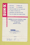 Matchbook Cover - Sun X Glass Tinting Buenos Aires Argentina 40 Strike