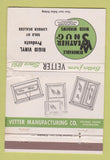Matchbook Cover - Weather Snug Windows  WORN 40 Strike