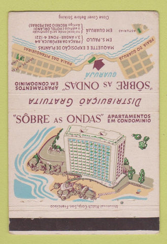 Matchbook Cover - Sobre as Ondas Hotel Brazil Sao Paulo? 40 Strike