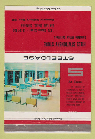 Matchbook Cover - Steelcase Office Furniture Hills San Luis Obispo CA 40 Strike