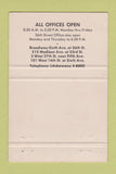 Matchbook Cover - Greenwich Savings Bank CT 1967 Christmas Club 40 Strike