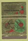 Matchbook Cover - Flowers by Frances Hays KS girlie 40 Strike