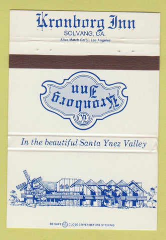 Matchbook Cover - Kronborg Inn Solvang CA WEAR 40 Strike